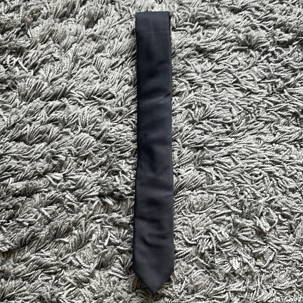 Black Silk Tie - New - Tile of Work